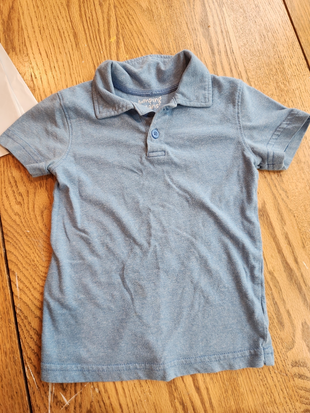 jumping beans faded blue short-sleeve polo